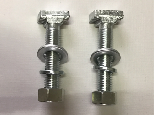 T type bolt with teeth